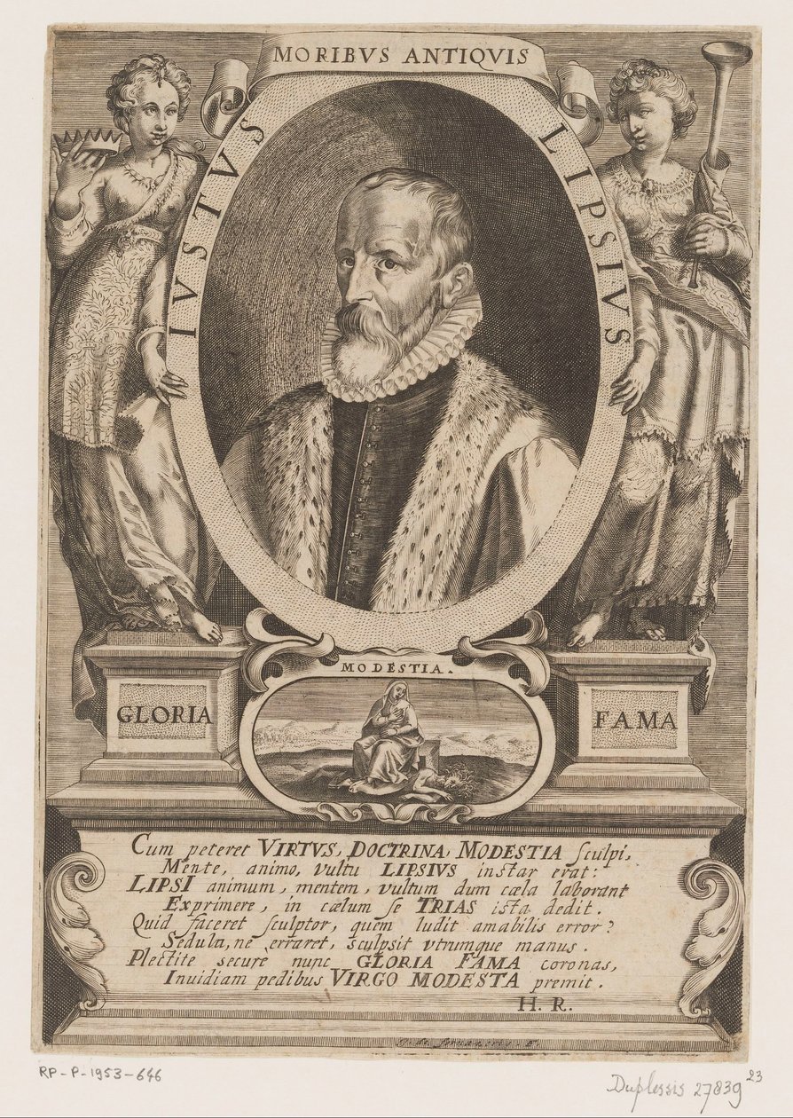 Porträtt av Justus Lipsius av Jacques de Fornazeris