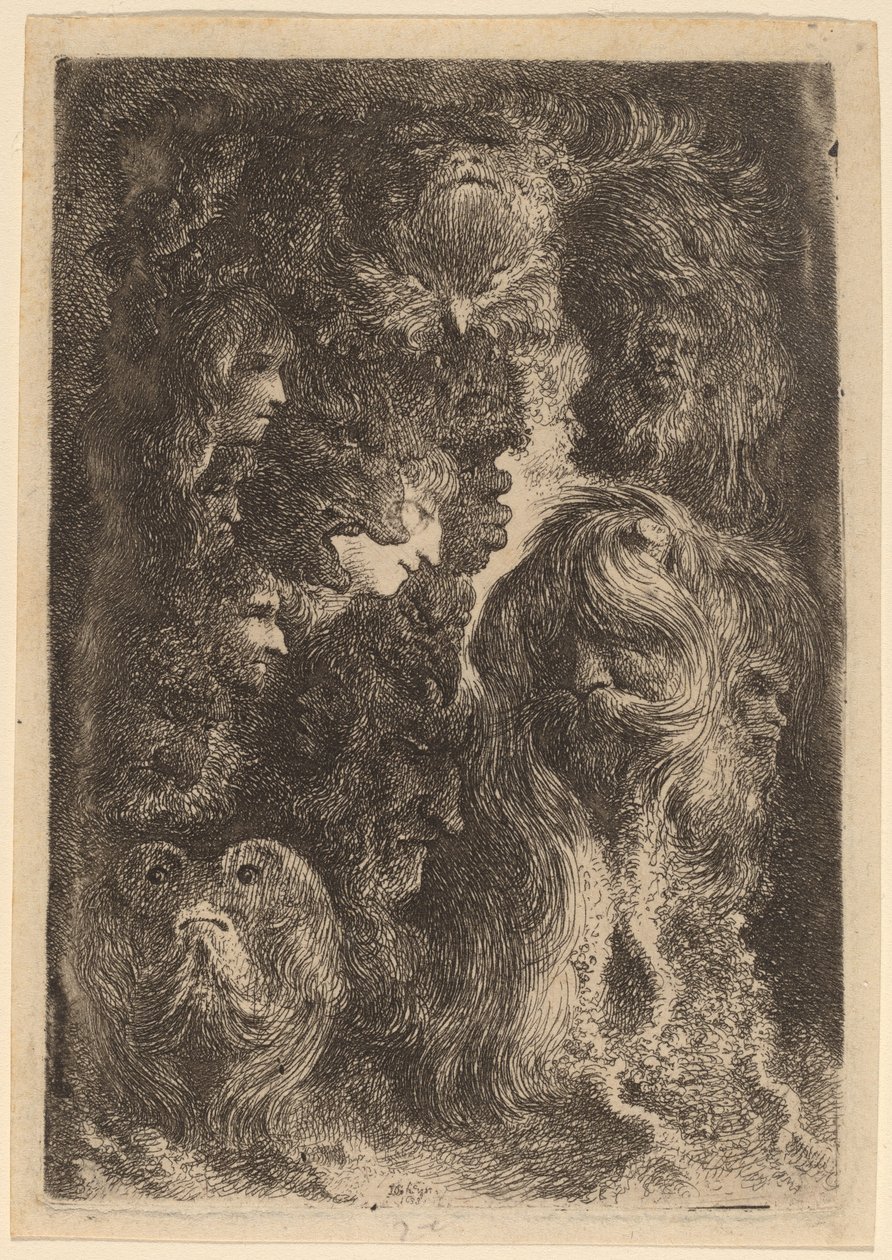 Fantastiska huvuden av Jacques de Gheyn III