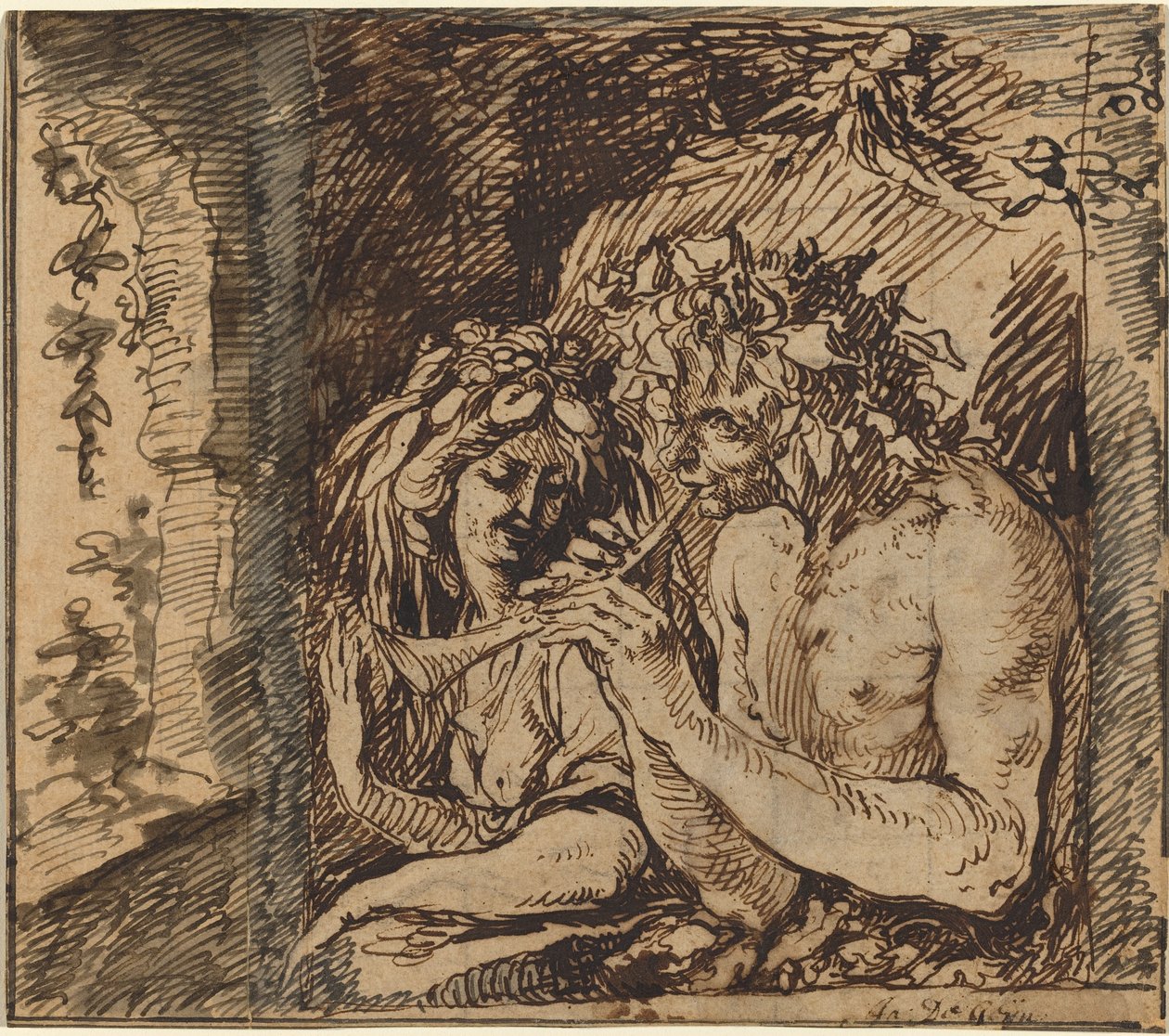 Bacchus och Ceres av Jacques de Gheyn II