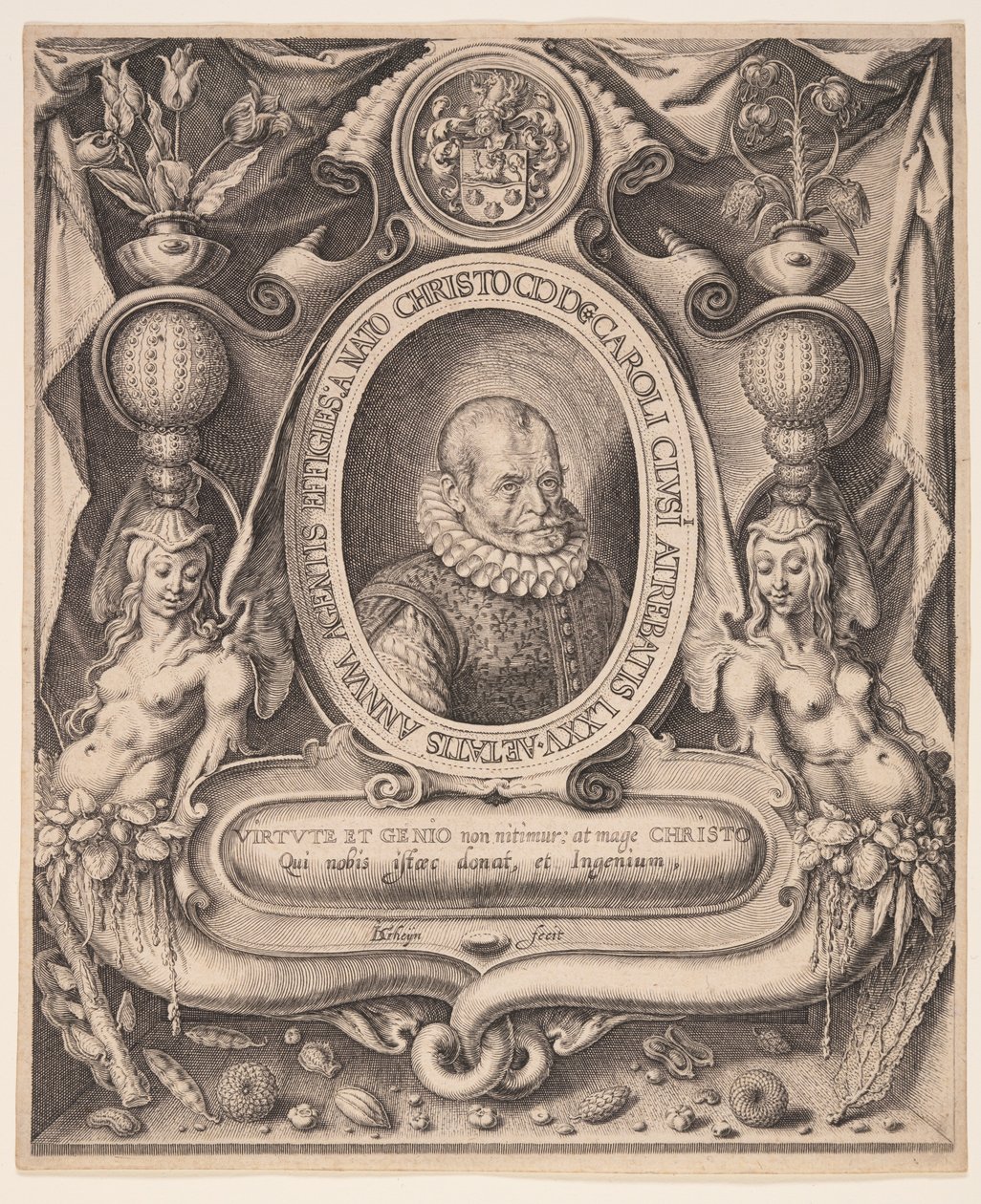 Carolus Clusius, läkare och botanist av Jacques de Gheyn II