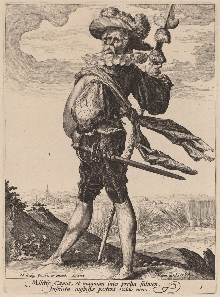 Överste av Jacques de Gheyn II after Hendrik Goltzius