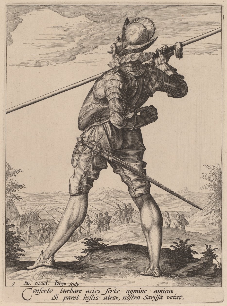 Längre av Jacques de Gheyn II after Hendrik Goltzius