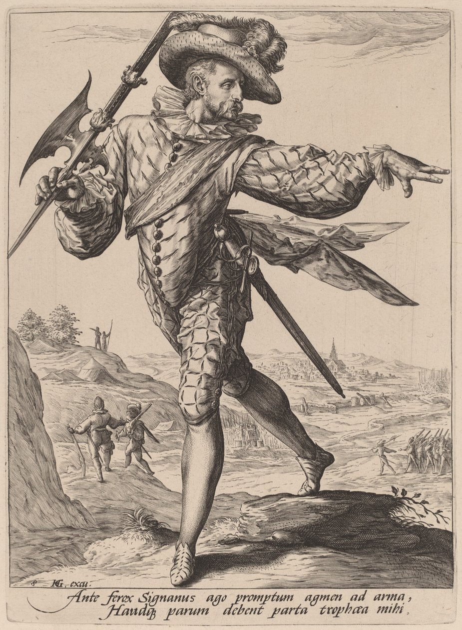 Sergeant av Jacques de Gheyn II after Hendrik Goltzius