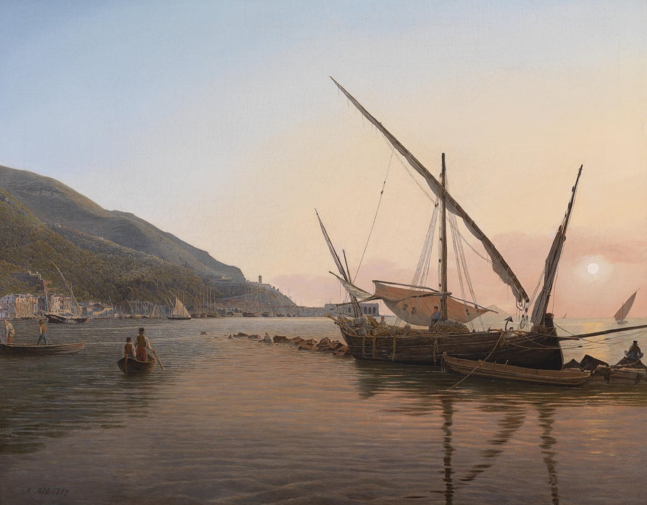Mycket Castellammare vid Neapelbukten av Jakob Alt
