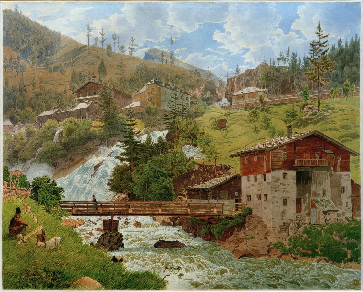 Utsikt över Bad Gastein av Jakob Alt