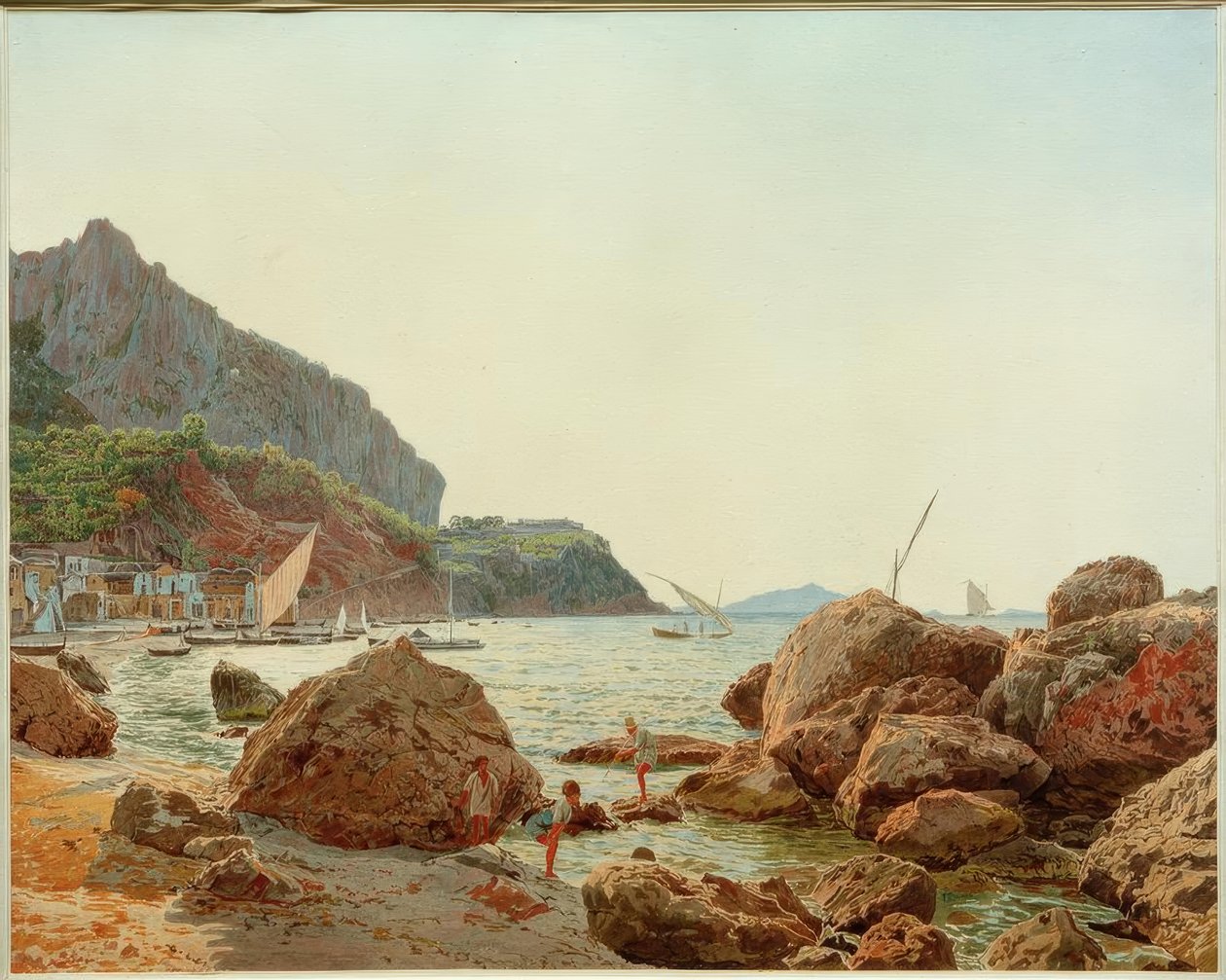 Den stora flottan på ön Capri av Jakob Alt