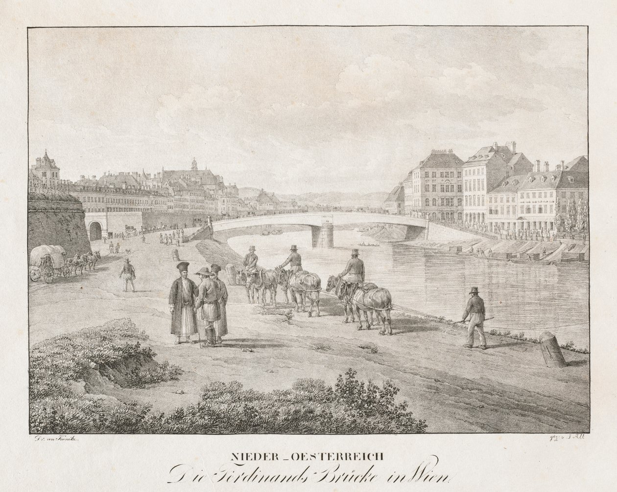Nedre Österrike, Ferdinand-bron i Wien av Jakob Alt