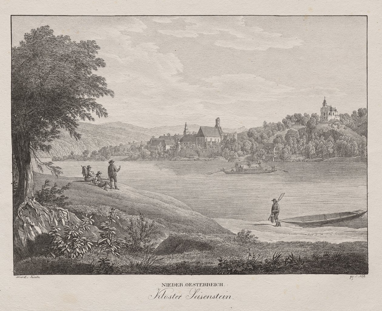 Niederösterreich, kloster av Jakob Alt