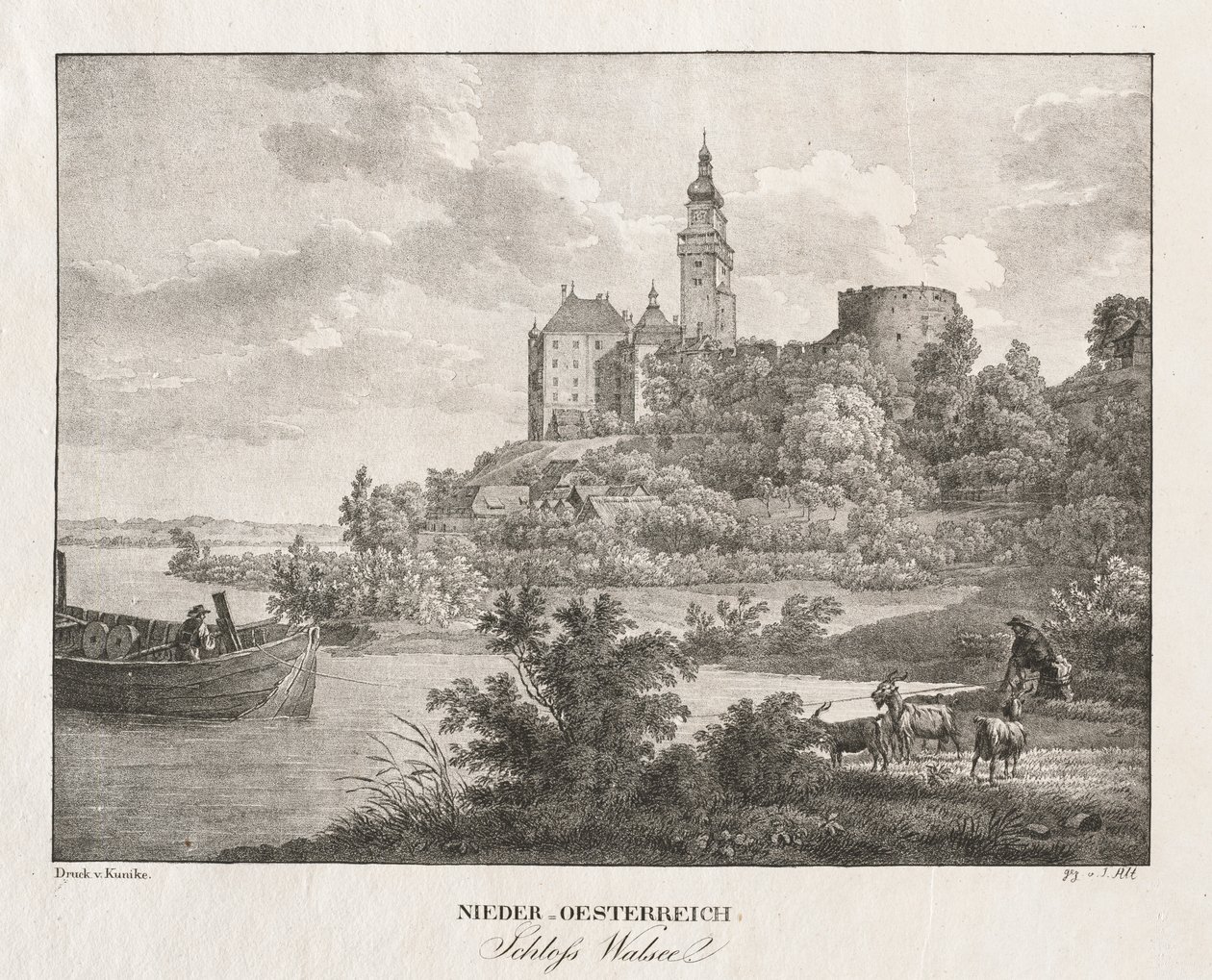 Nedre Österrike, Walseel slott av Jakob Alt