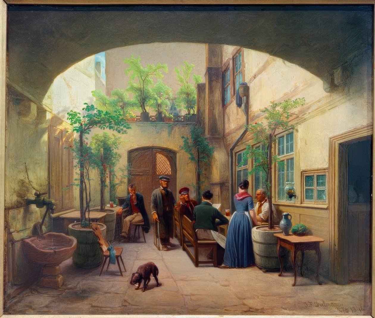 Bryggeriet i Gelnhäuser Gasse av Jakob Fürchtegott Dielmann