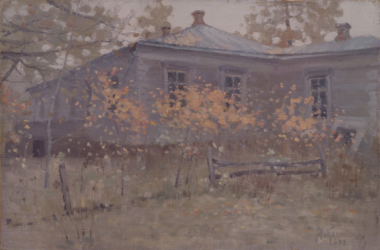 Ett hus på landet hösten 1902 av Jakov Jakovlevich Kalinichenko