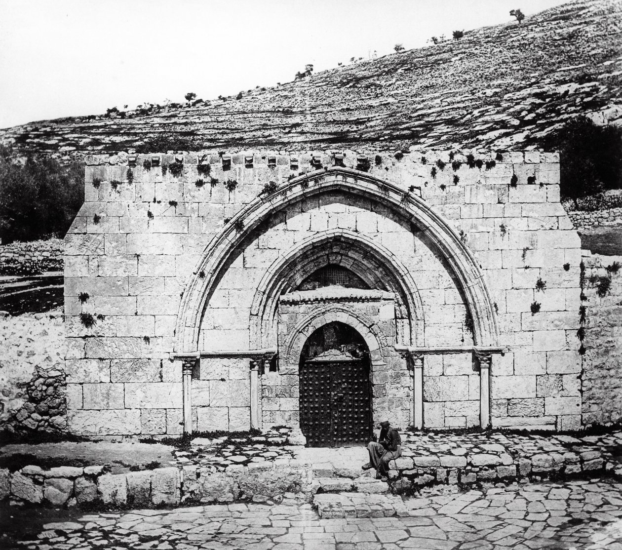 Jungfruns kapell, 1857 av Felice Beato