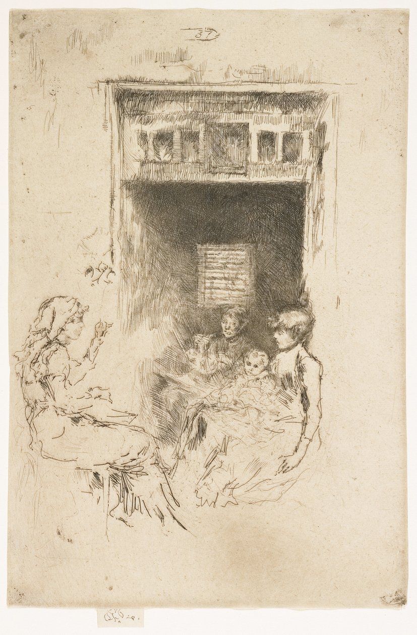 Bead Stringers, 1879-1880 av James Abbott McNeill Whistler