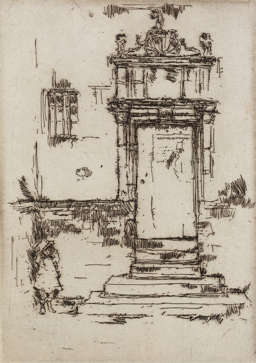 Kapelldörren, Montresor, 1888 av James Abbott McNeill Whistler