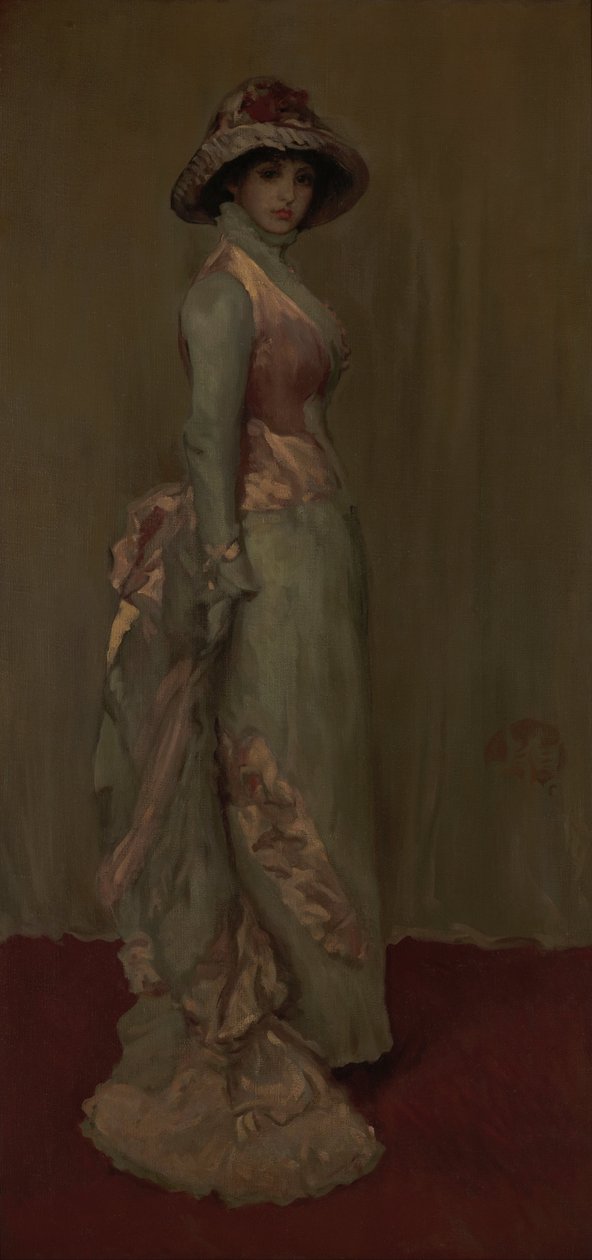 Harmony in Pink and Gray- Lady Meux av James Abbott McNeill Whistler