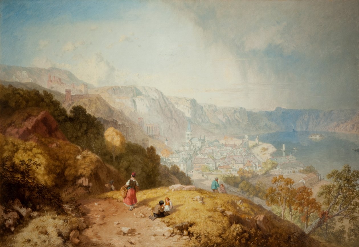 Bacharach vid Rhen, 1865 av James Baker Pyne