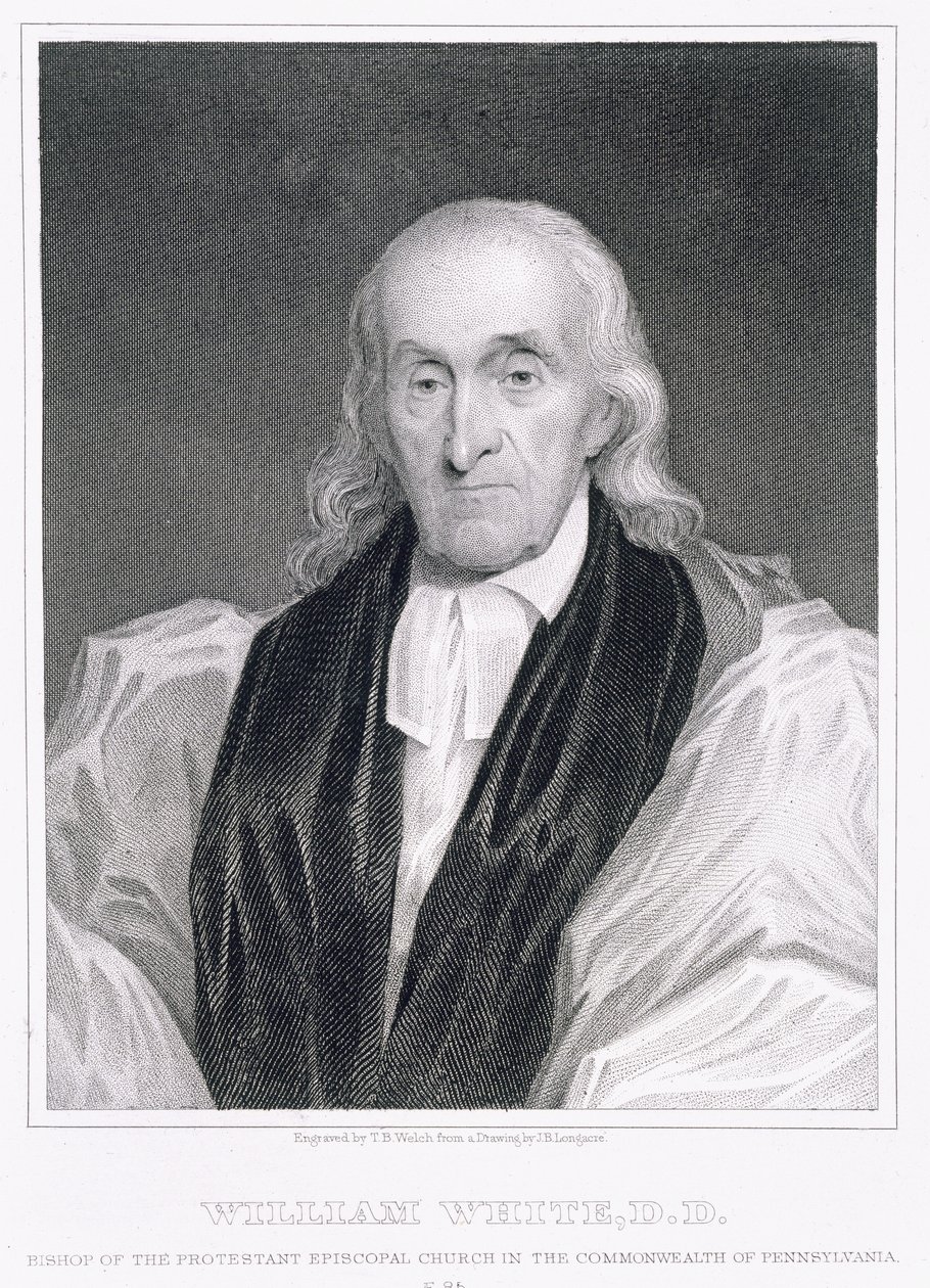 William White (1748-1836) 85 år, graverad av Thomas B. Welch (1814-74) av James Barton Longacre