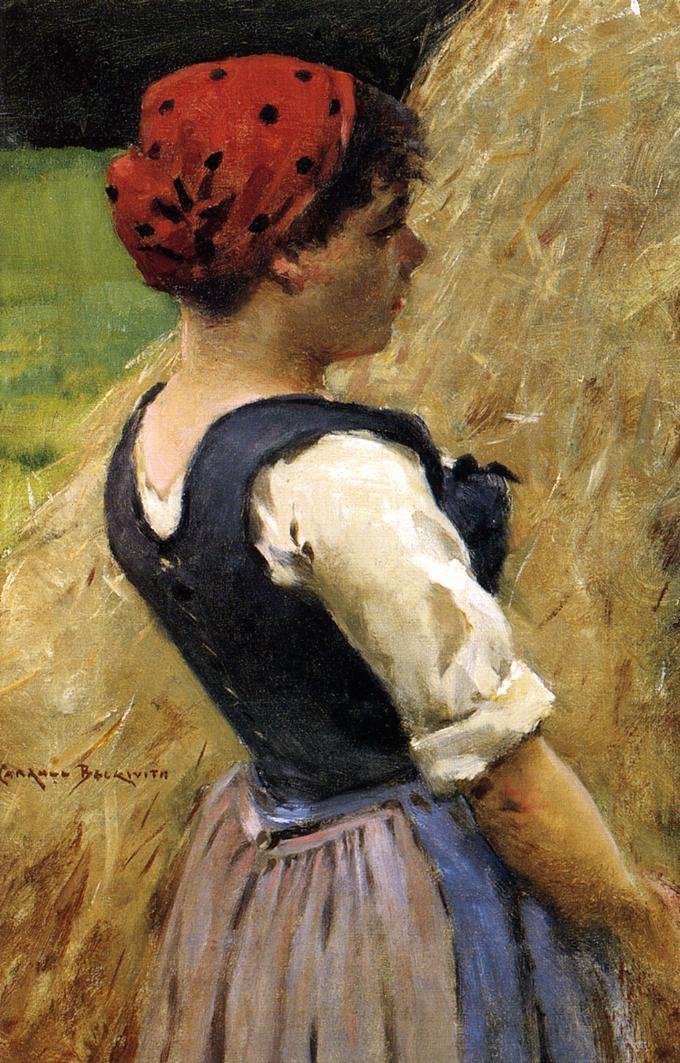 Normandy Girl av James Carroll Beckwith