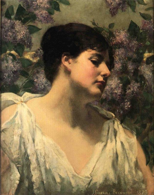 Under the Lilacs av James Carroll Beckwith