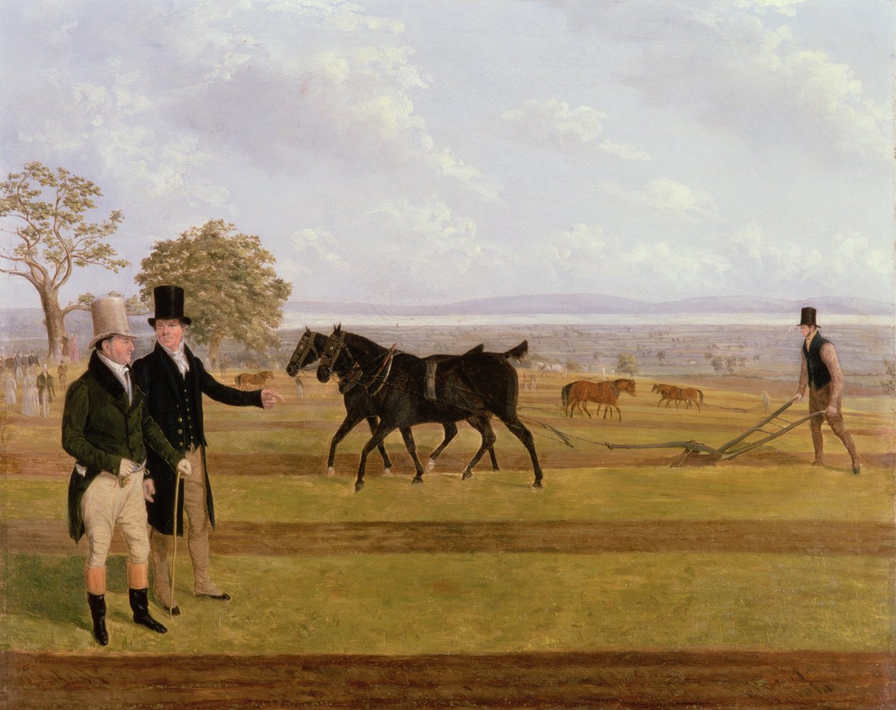 Sir Charles Morgan vid Castleton Plough Match, 1845 av James Flewitt Mullock