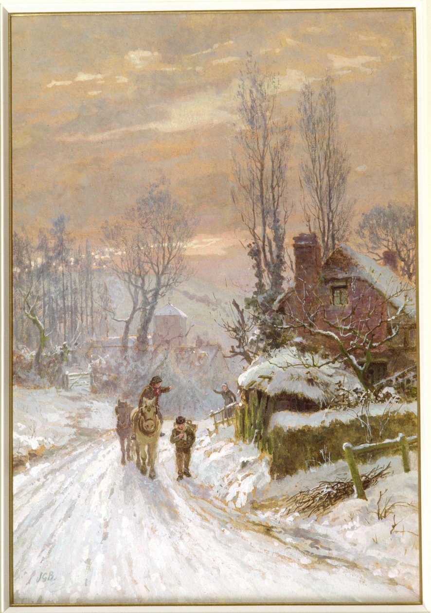 En vinterkväll av James George Bingley