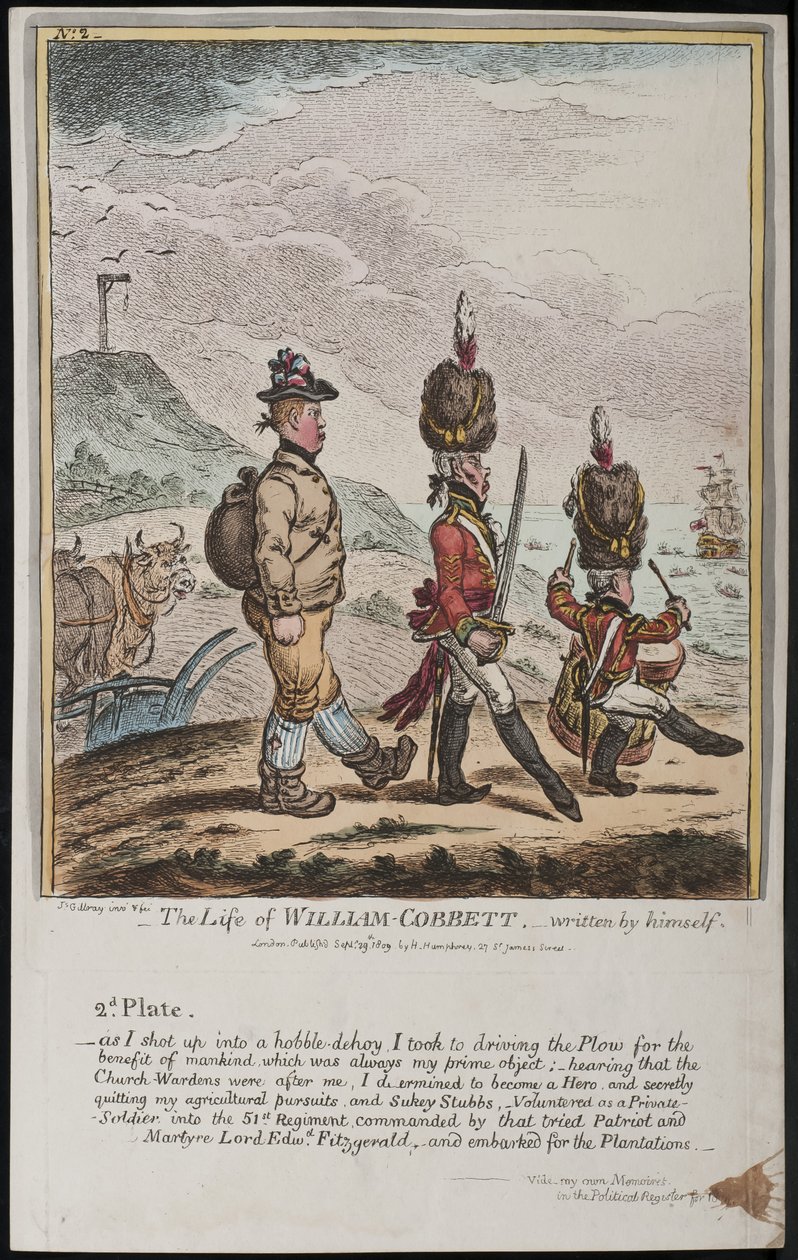 The Life of William Cobbett, skriven av honom själv av James Gillray