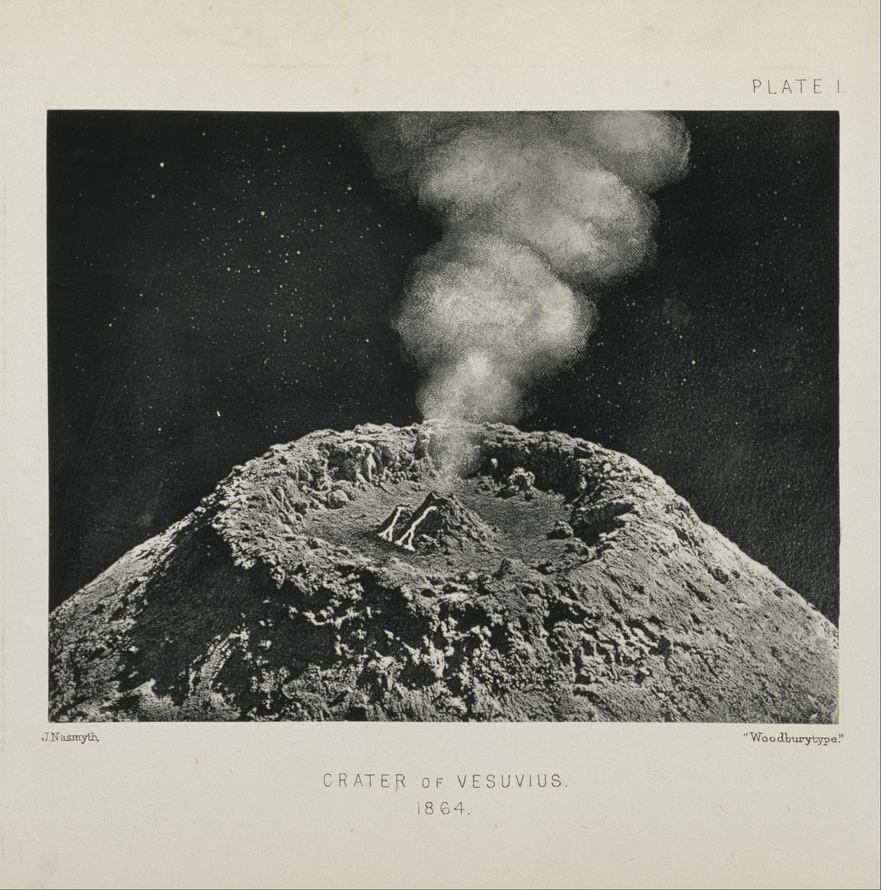 Vesuvius krater av James Hall Nasmyth