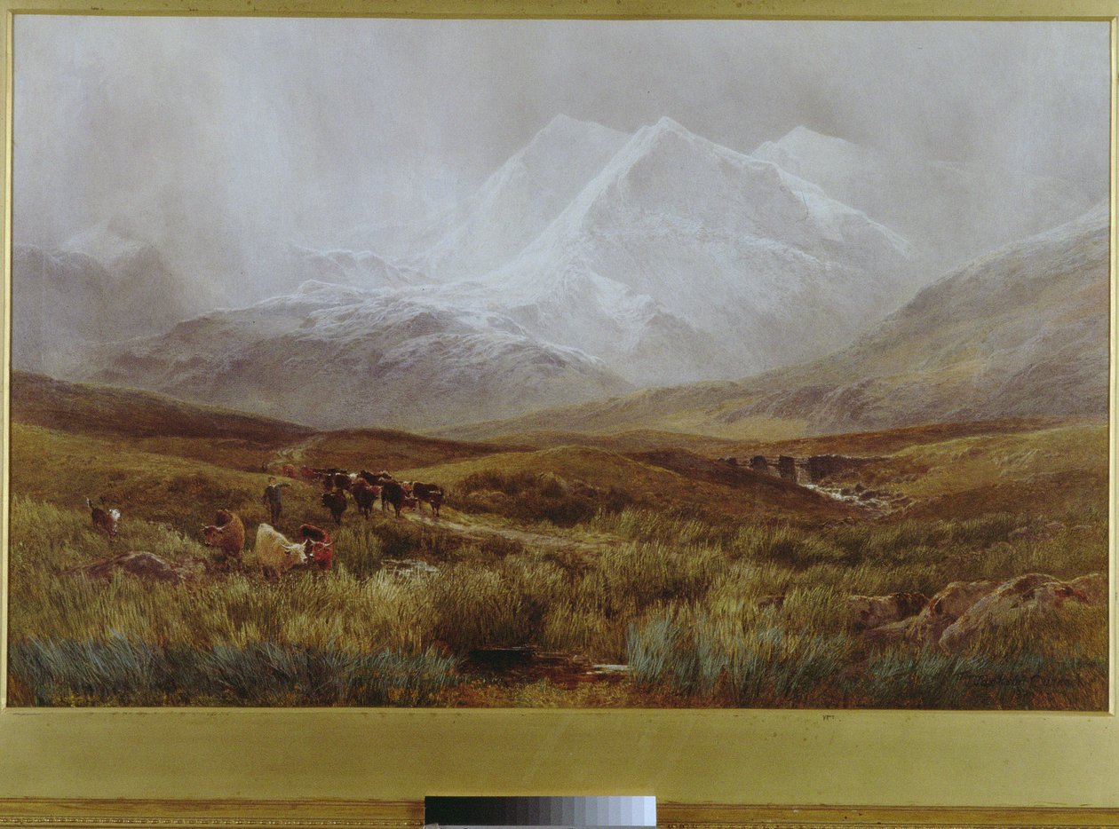Snöstorm över Snowdon, 1879 av James Jackson Curnock