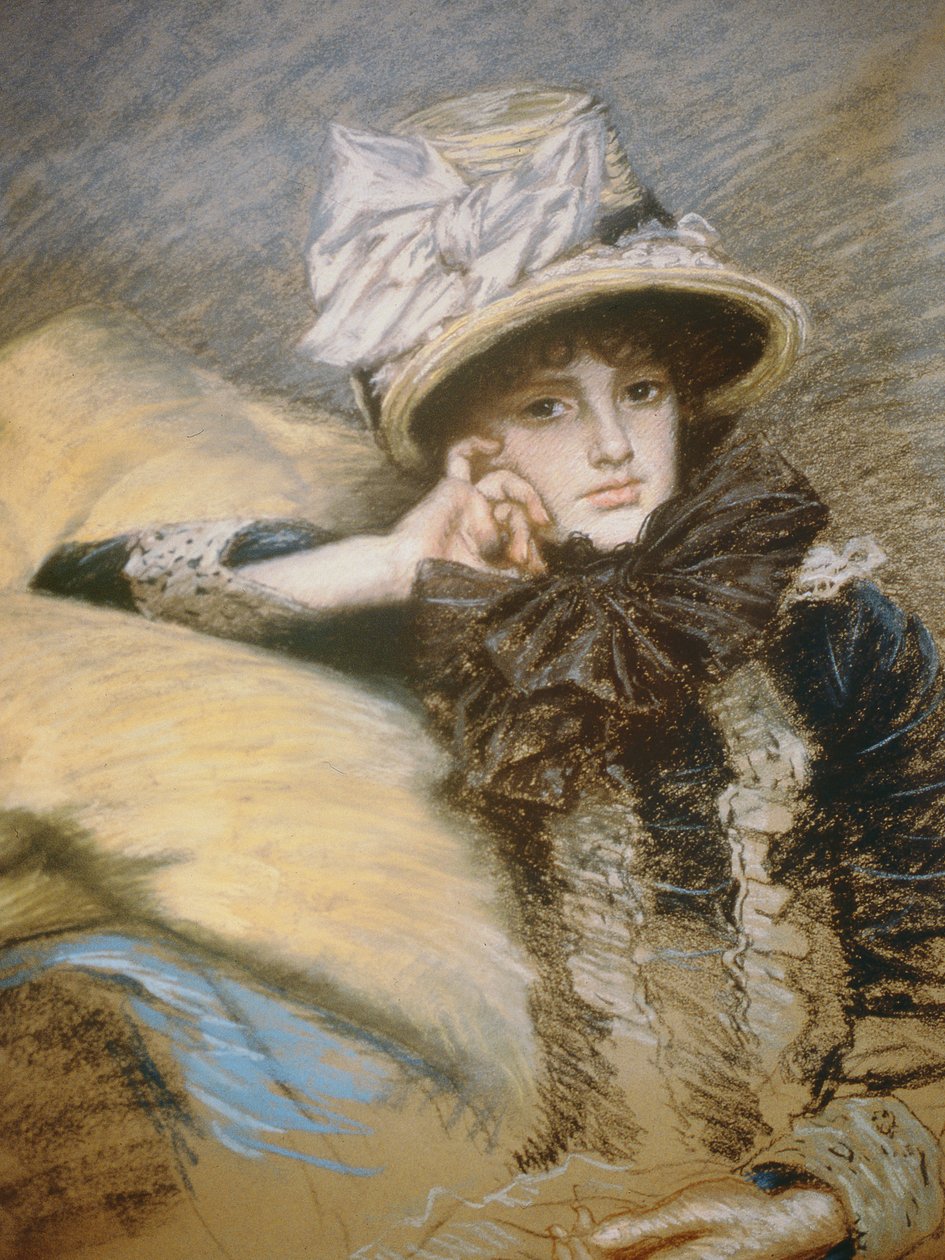 Berthe, 1882-3 (pastell på papper) av James Jacques Joseph Tissot