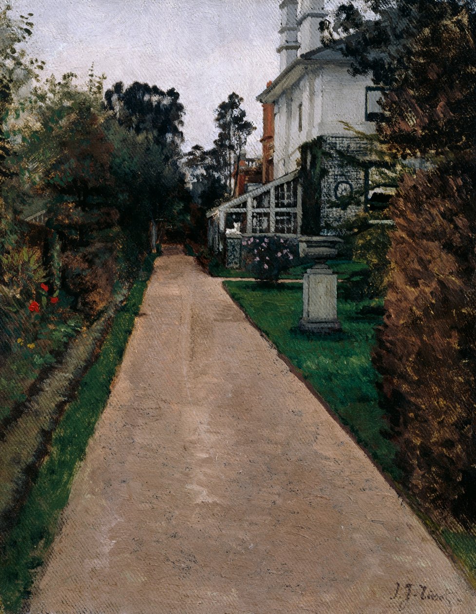 Utsikt över trädgården vid 17 Grove End Road, 1874-82 av James Jacques Joseph Tissot