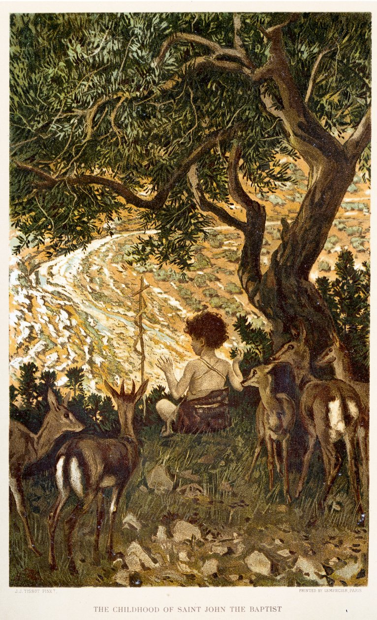 Johannes Döparens barndom - Bibeln av James Jacques Joseph after Tissot