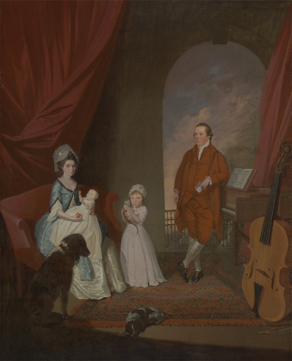Familjegrupp, c.1774-80 av James Millar