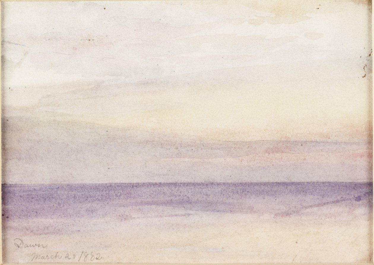 Dawn (akvarell på papper) av James Miller Brown