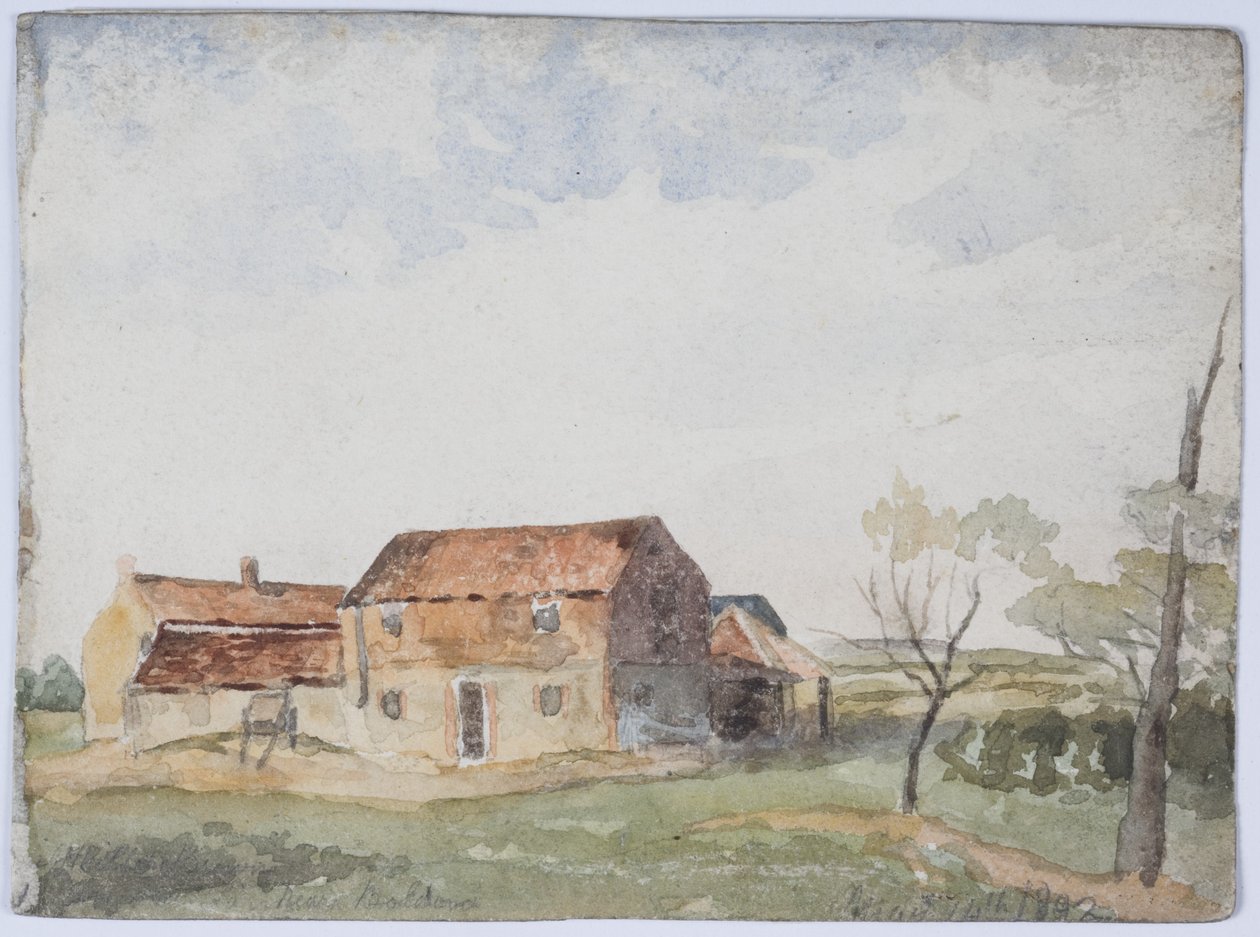 Near Boldon (penna, akvarell på papper) av James Miller Brown