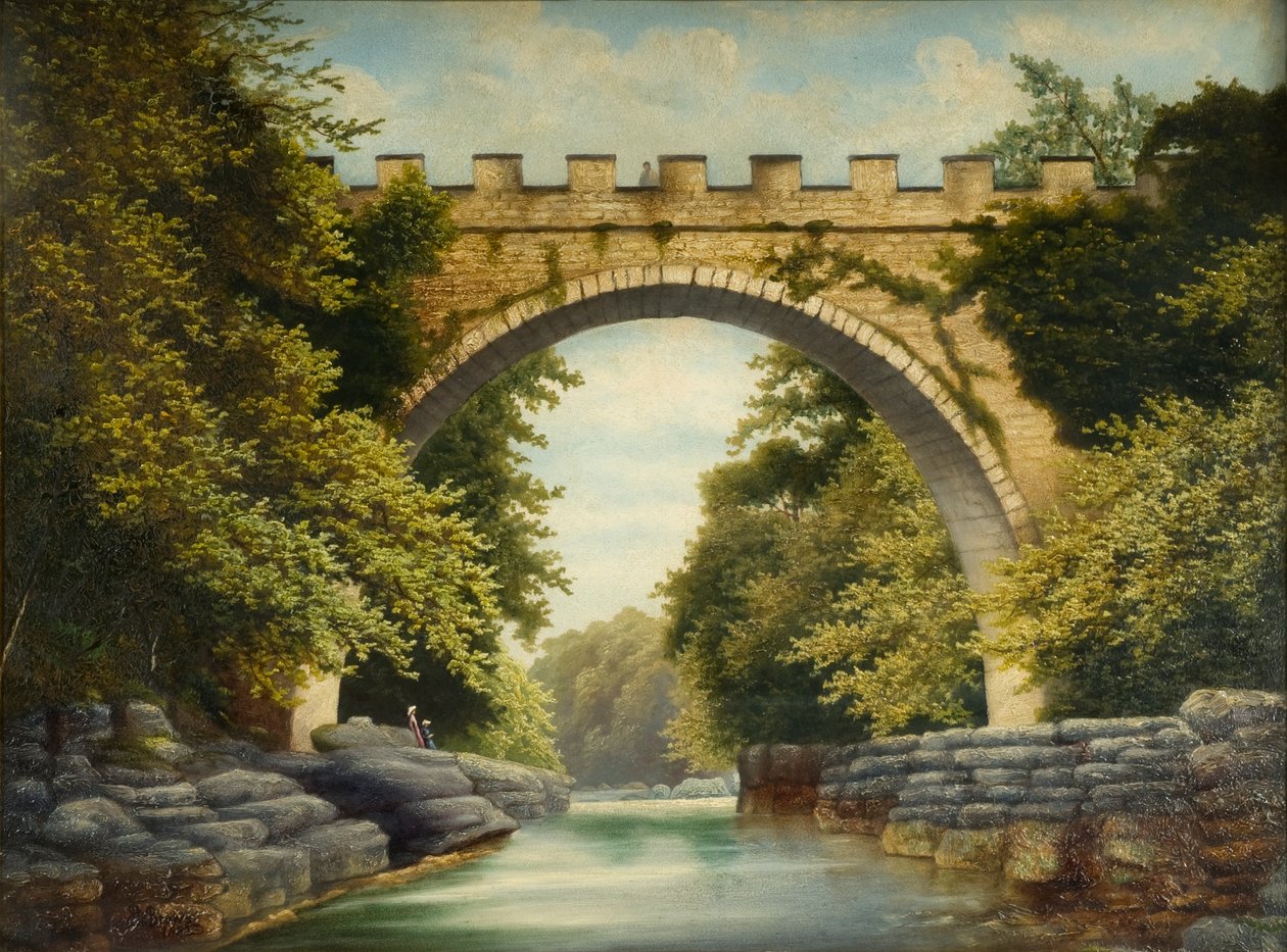 Abbey Bridge, Barnard Castle, 1882 av James Miller Brown