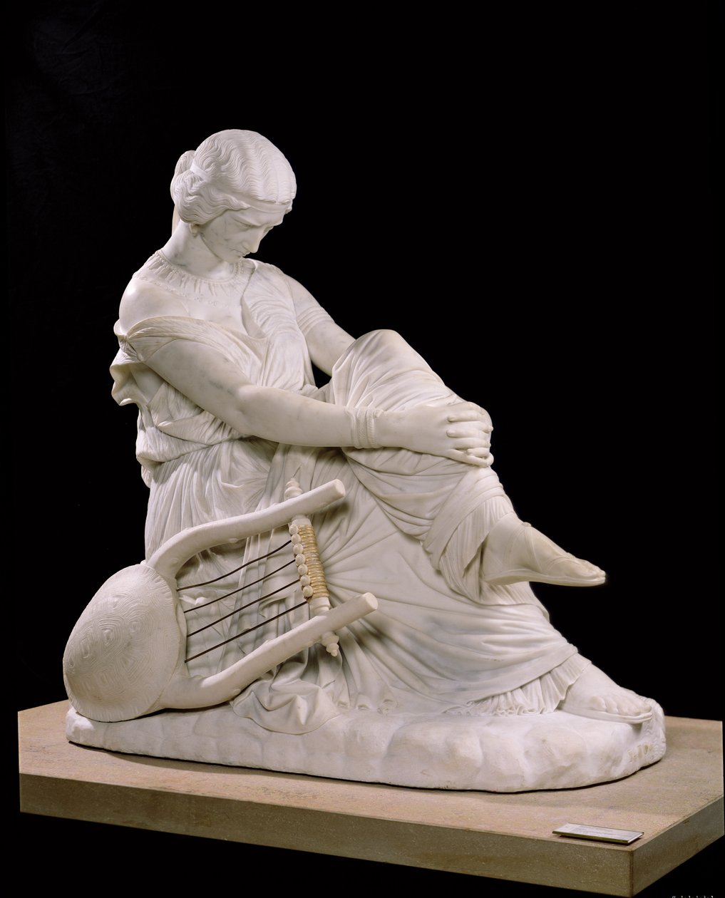 Sappho, 1852 (marmor) av James Pradier