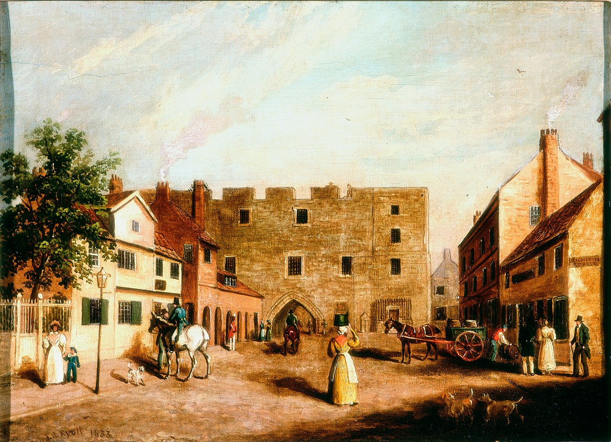 Newgate, Newcastle upon Tyne, ca 1820 av James Russell Ryott