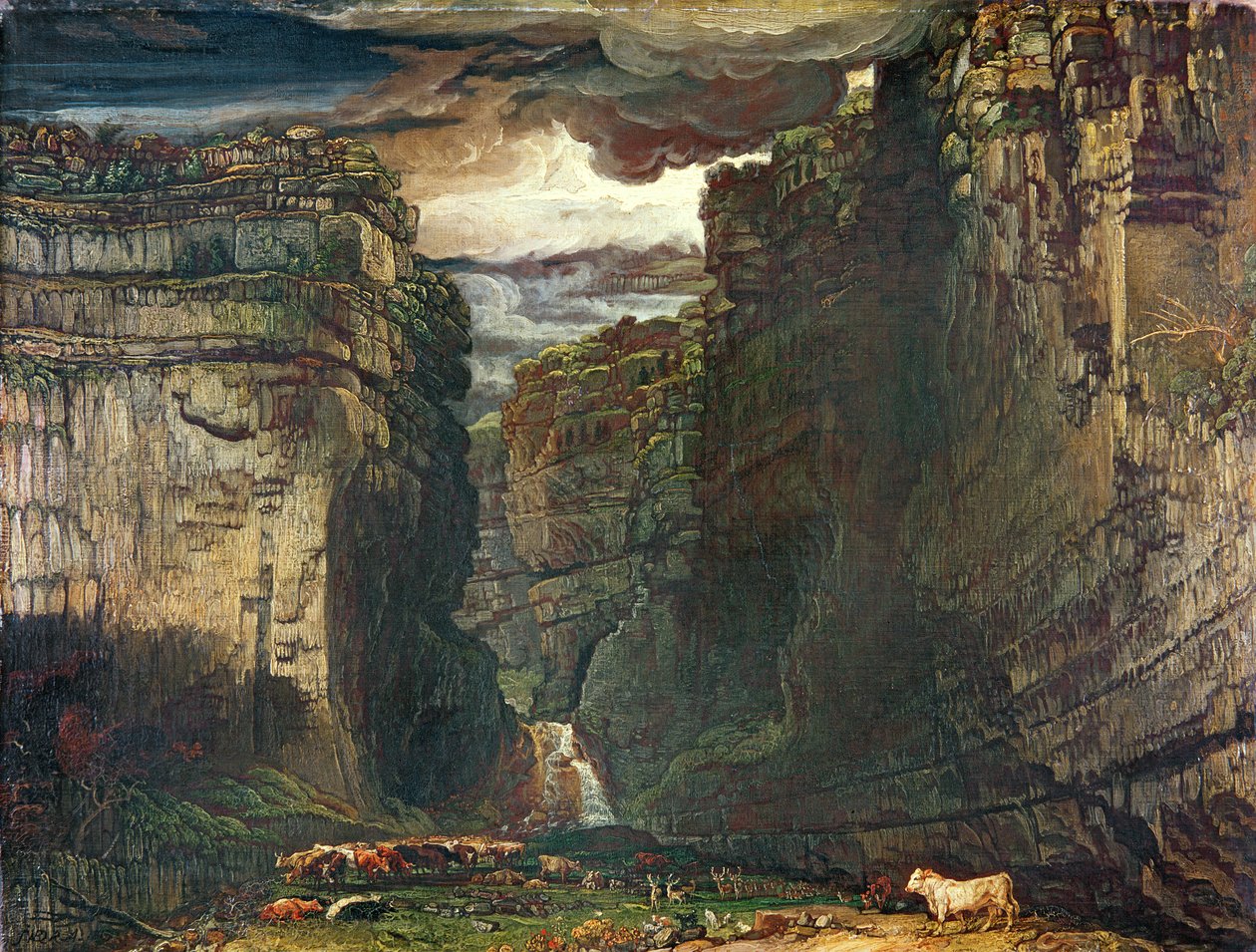 Gordale Scar, 1813 av James Ward