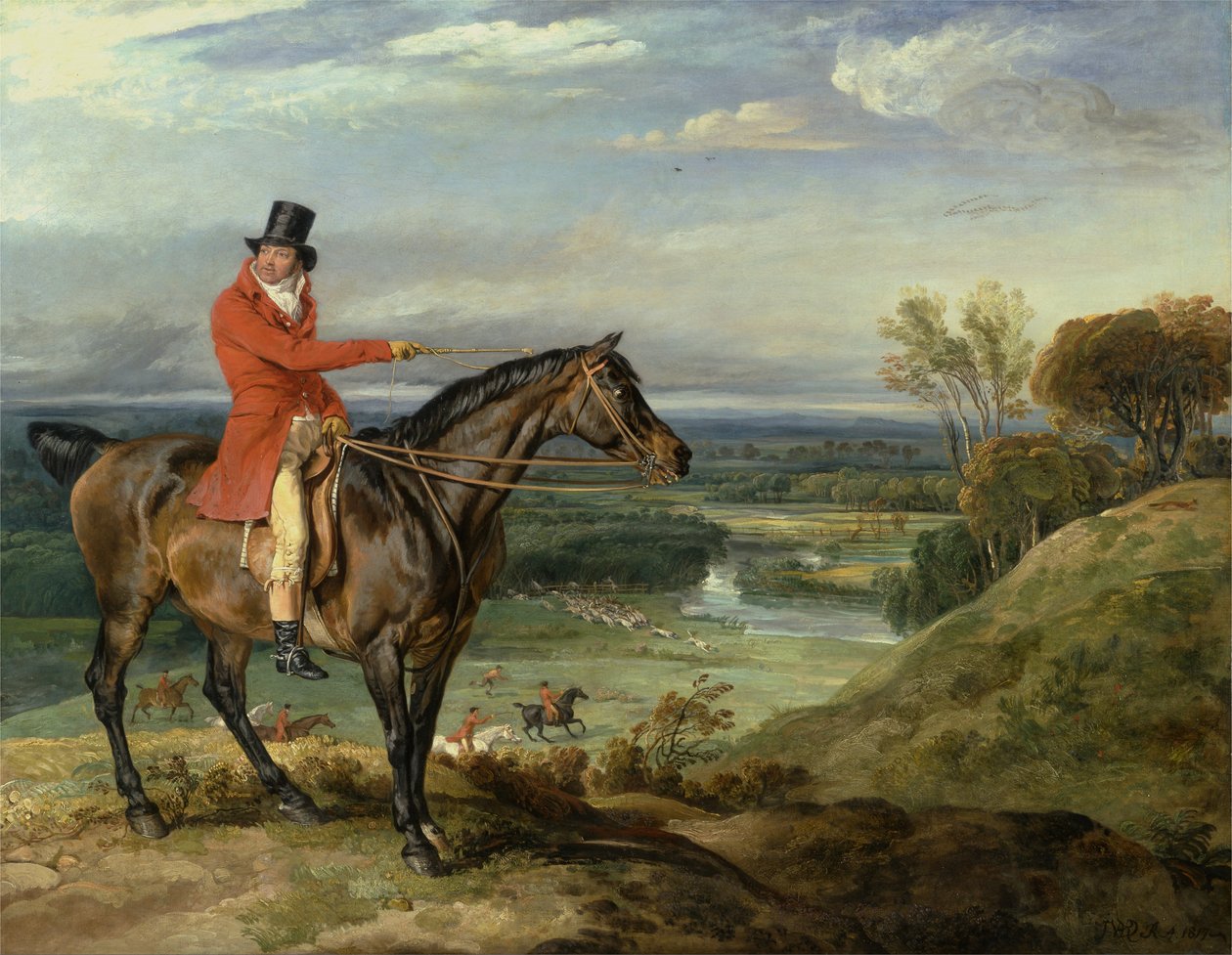 John Levett Hunting på Wychnor, Staffordshire av James Ward