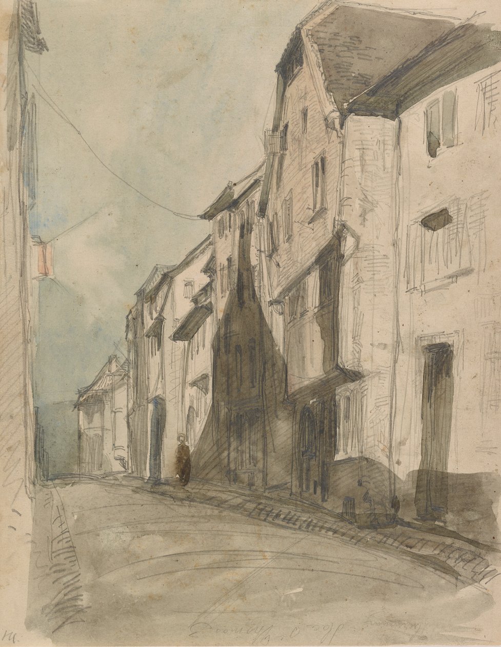 En gata i Saverne, 1858. av James Abbott McNeill Whistler