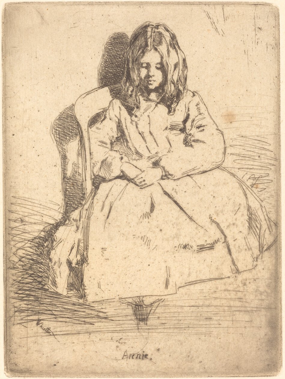 Annie Sittande, 1858. av James Abbott McNeill Whistler