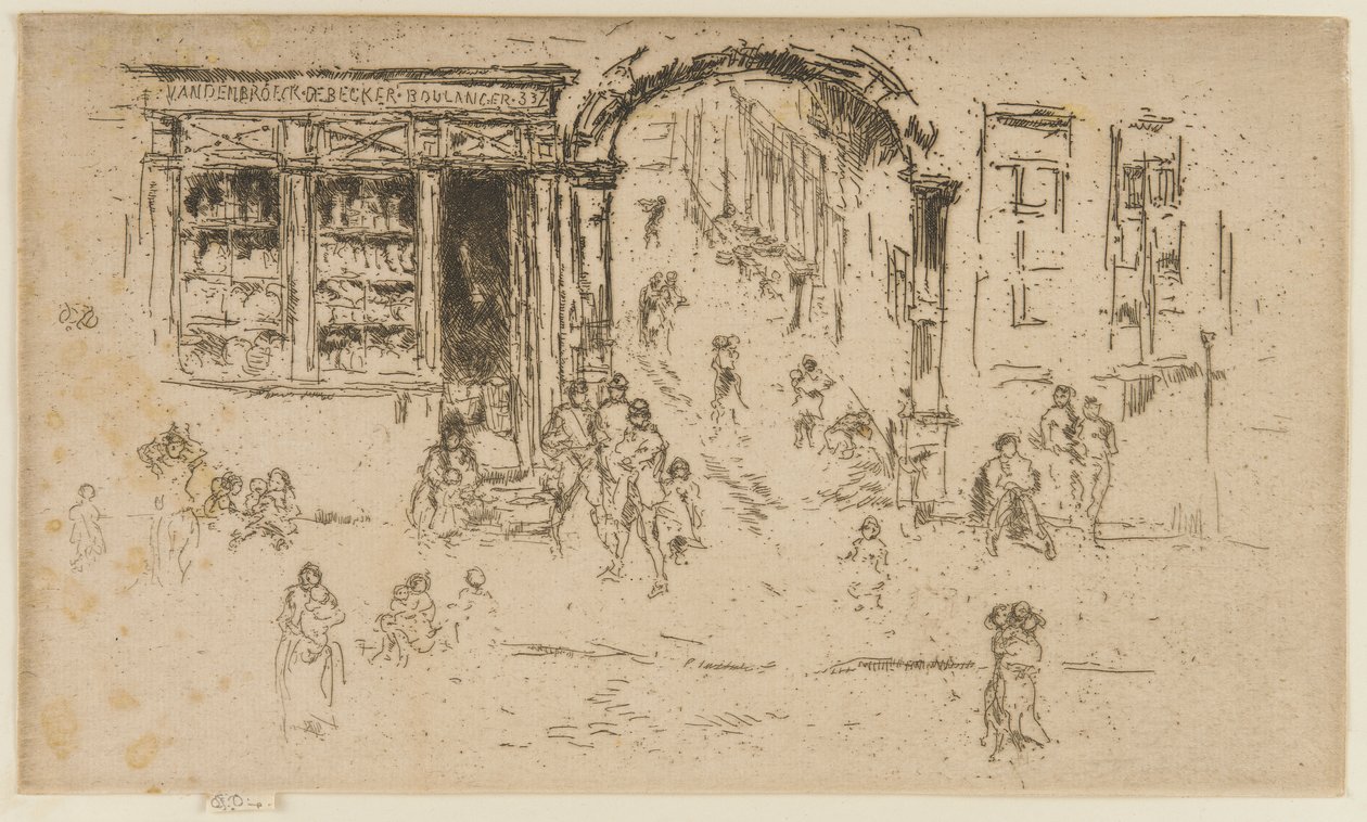 Archway, Bryssel, 1887. av James Abbott McNeill Whistler