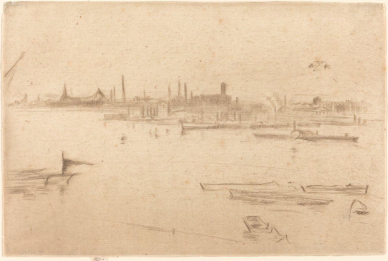 Battersea: Dawn, 1875. av James Abbott McNeill Whistler