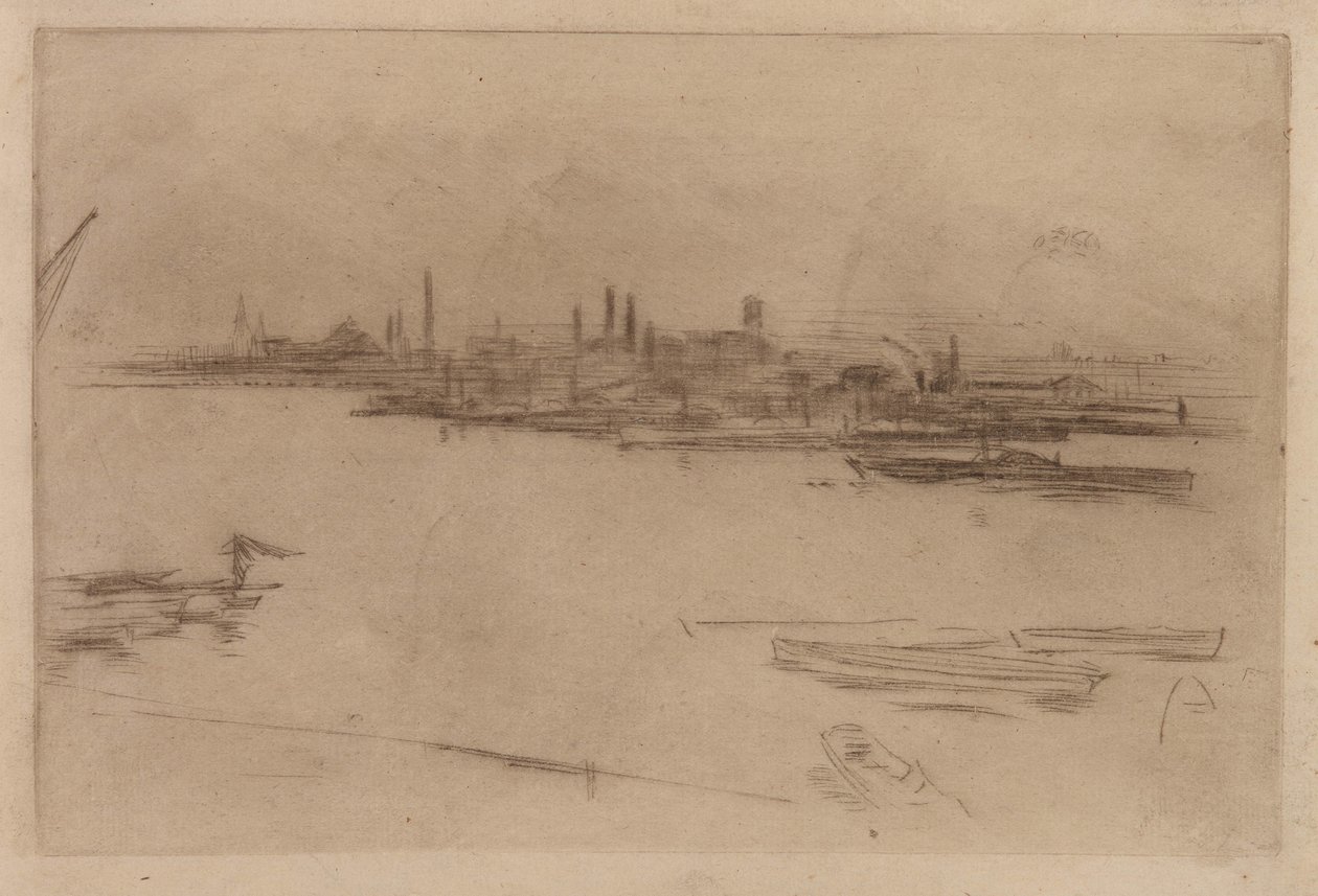Battersea Morn, 1875. av James Abbott McNeill Whistler