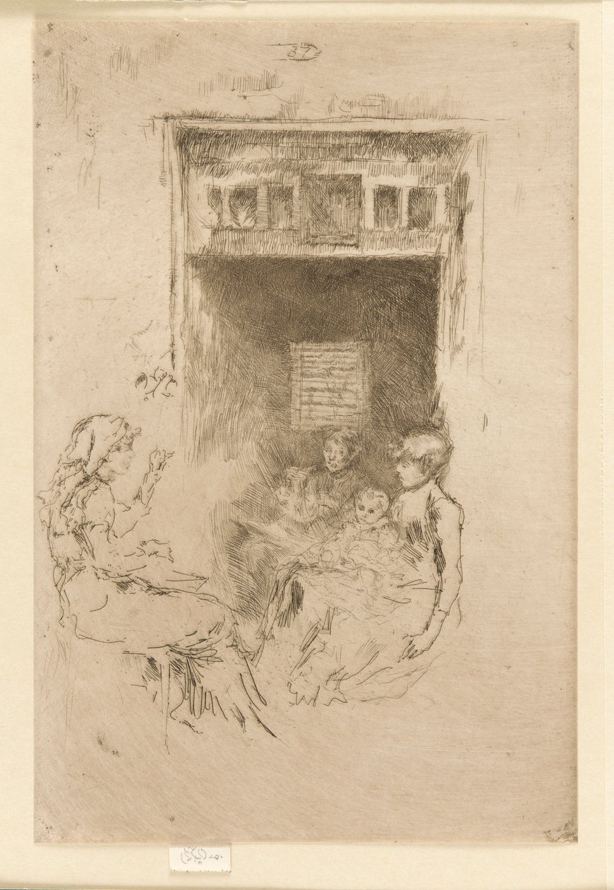 Pärlsträngare, 1879-1880. av James Abbott McNeill Whistler