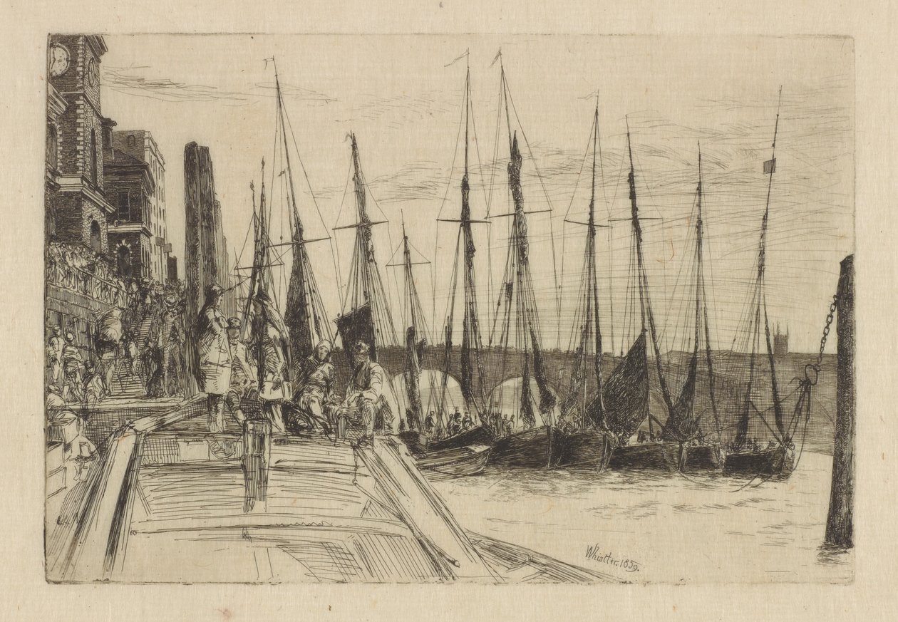 Billingsgate, 1859. av James Abbott McNeill Whistler