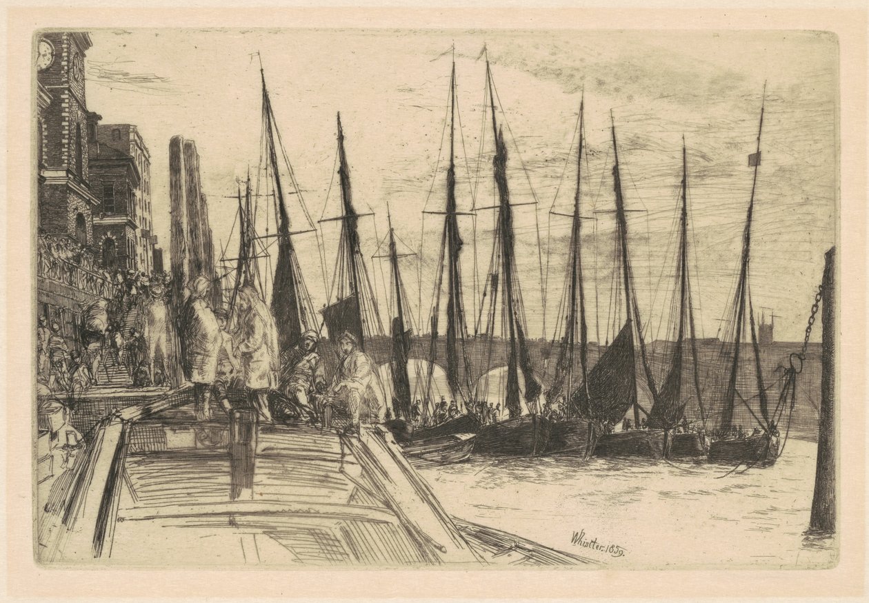 Billingsgate, 1859. av James Abbott McNeill Whistler