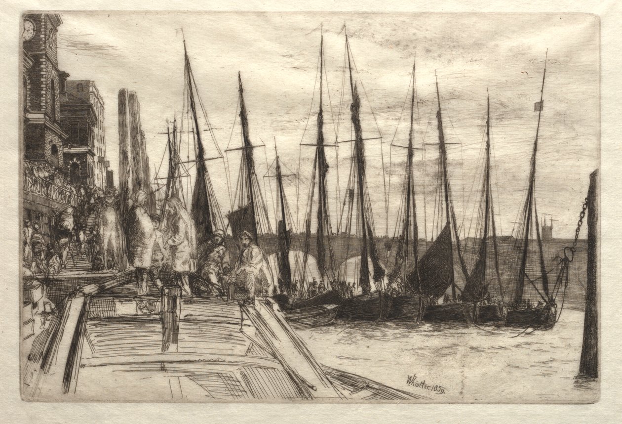 Billingsgate, 1859. av James Abbott McNeill Whistler