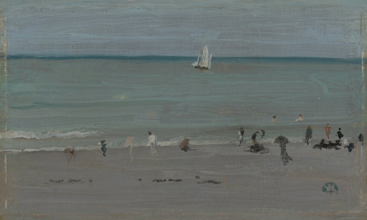 Kustscen, badande, 188485. av James Abbott McNeill Whistler
