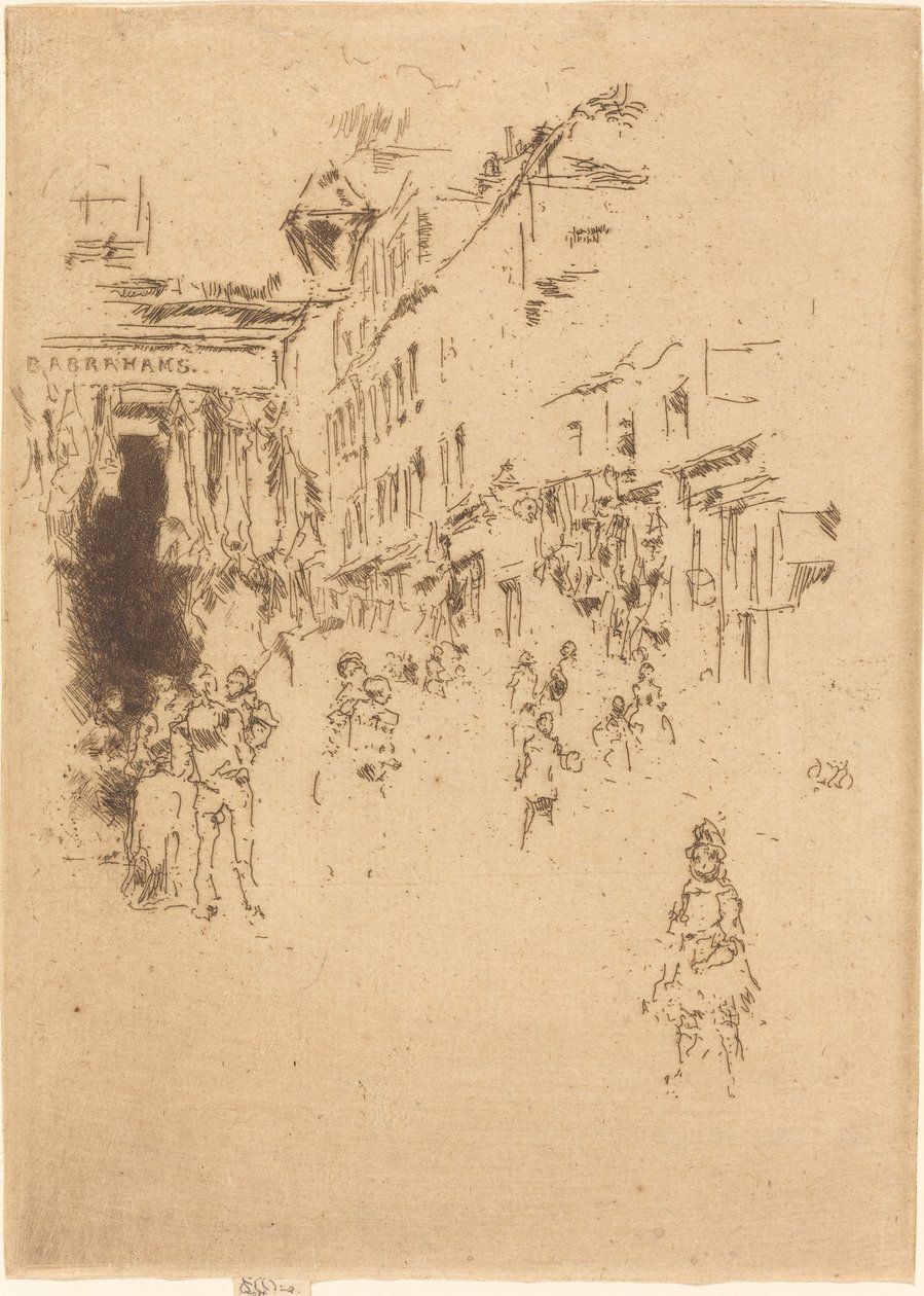 Cutler Street, Hounsditch, 1887. av James Abbott McNeill Whistler
